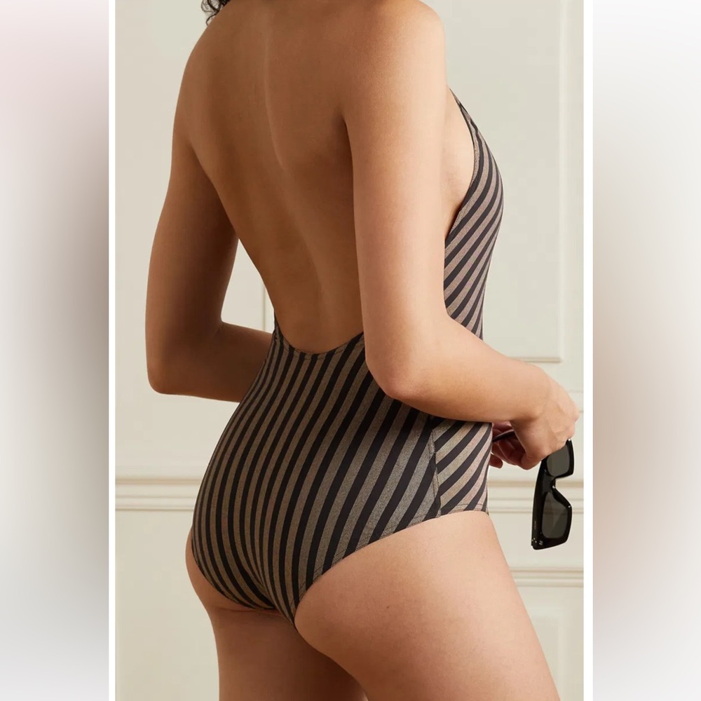 ERES***Gold/Black Halter-Neck One-Piece Swimsuit**US 10***$580 - Picture 6 of 8